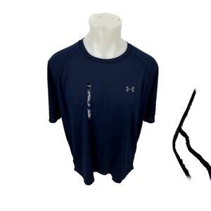 NEW Under Armour XL Men Pullover Crewneck The Tech Tee Navy Blue Lightweight E41